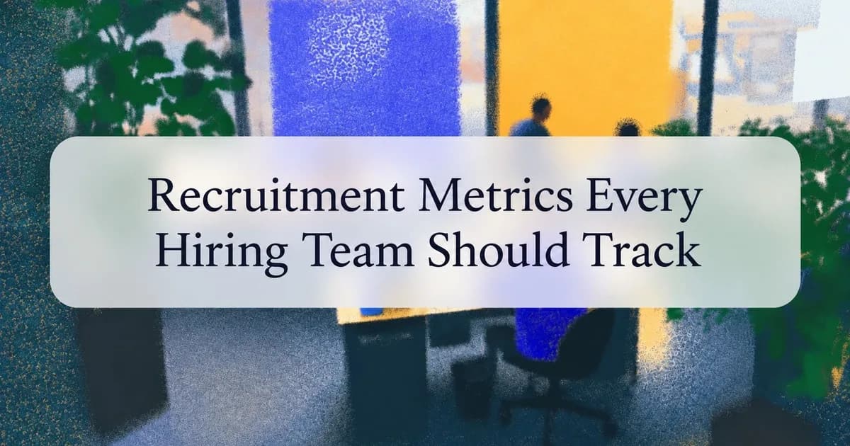 Recruitment Metrics Every Hiring Team Should Track