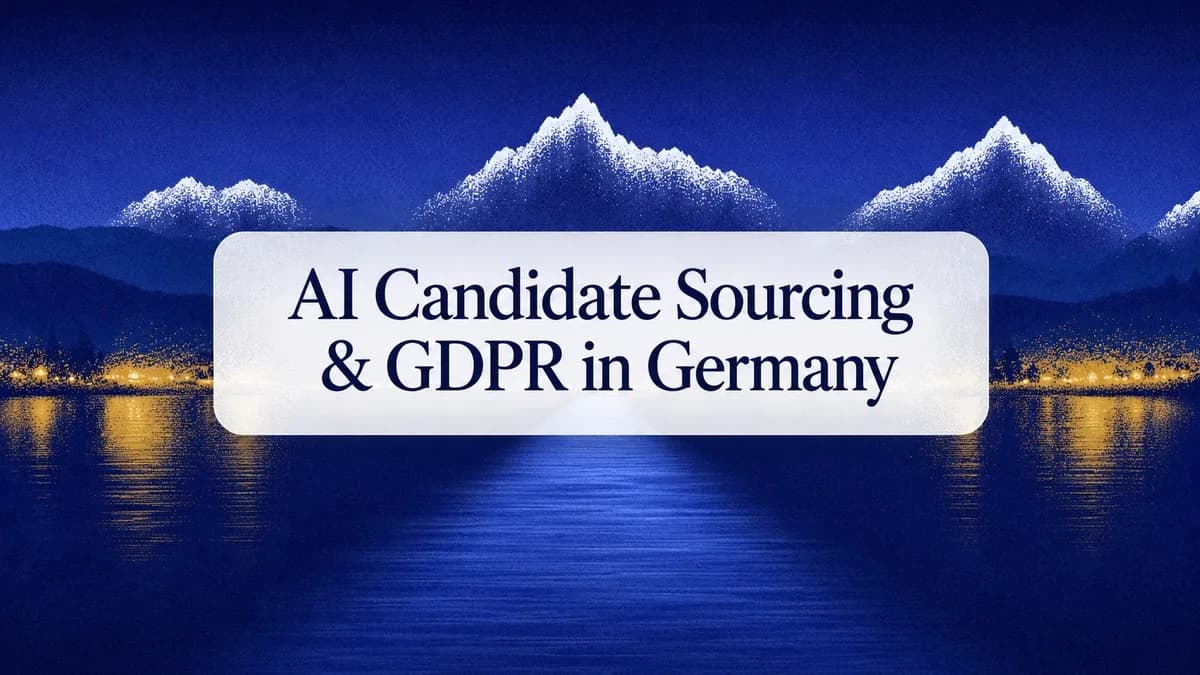 candidate sourcing & GDPR germany
