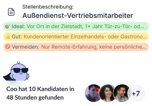 Coo KI-Sourcing-Agent Produktvorschau