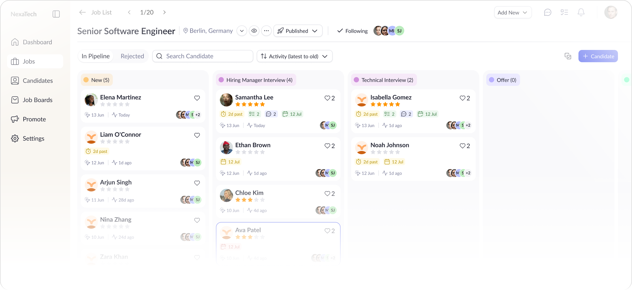 Cooper hiring workflow