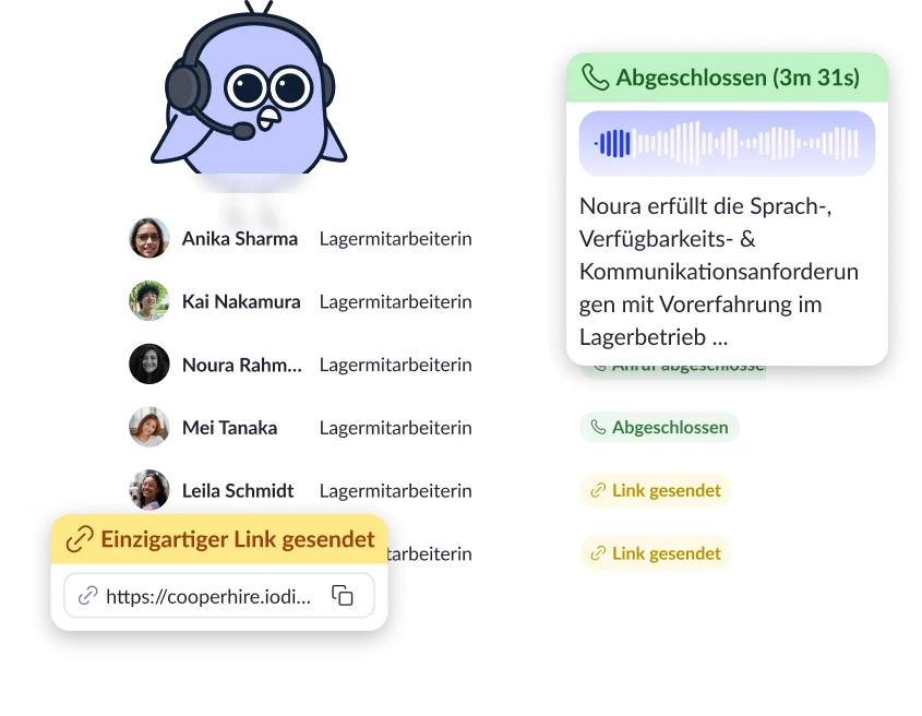 Ihr Team prüft qualifizierte Kandidaten agent preview