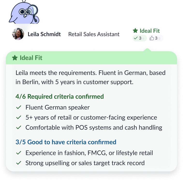 Scout AI screening agent product preview